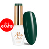 5 + 1 gratuit Vernis hybride Molly Nails Green Party Dark Green sans HEMA/Di-HEMA 8 g n° 88
