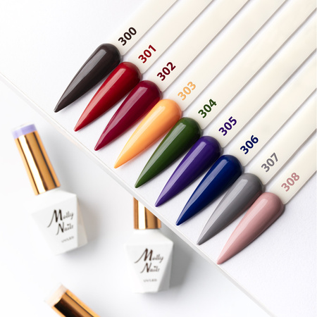 LED/UV-Gel-Nagellack Sorbet Nr. 290 Lemon Cream von Molly Nails, HEMA/Di-HEMA-frei, 8 g
