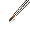 Pincel para decoraciones con pinturas acrílicas, acuarelas y geles Fuzzy Pro Art; longitud de las cerdas: 6,5 mm; 4 unidades; Monika Mielniczuk