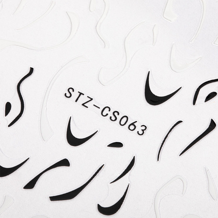 Self-adhesive nail stickers, designs STZ-CS063