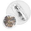 Poudre pour ongles métallique MollyLac « Płatki Alu » argent séduisant 0,2 g n° 1