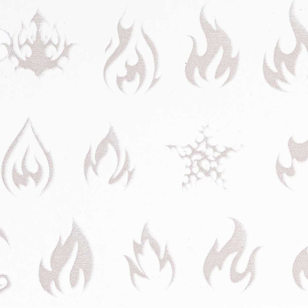 Pellicola transfer Luminous Flames 100 cm, luminescente ai raggi UV n. 1