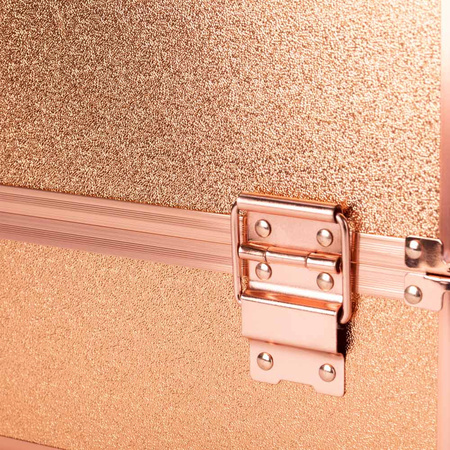 M cosmetic case for nail polish, total rose golden