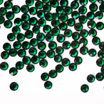 Скляні стрази для нігтів SS5 Emerald, приблизно 50 шт.