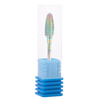 Fresa profesional de cobalto-tungsteno con acabado iridiscente, modelo Flame 1 M, 3/32", n.º 1