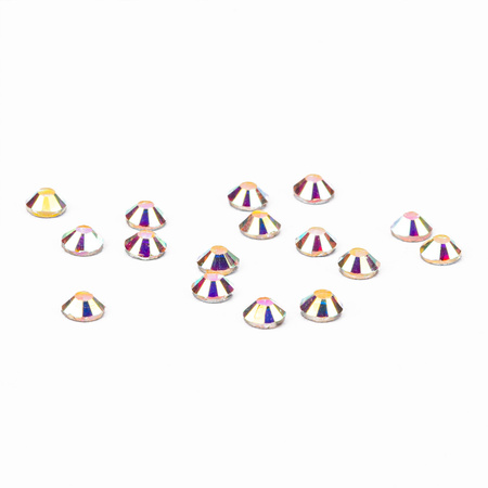 Strass pour ongles en verre SS10 Crystal AB, environ 1440 pièces par paquet