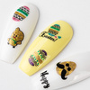 Adesivi 3D per unghie con glitter a tema pasquale BLE 1101D