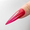 Top colorido sin necesidad de limpiar Crystal Glass de Molly Nails, color frambuesa, sin HEMA ni Di-HEMA, 10 g