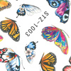 Adhesivos de agua para uñas con motivos de mariposas STZ-1003