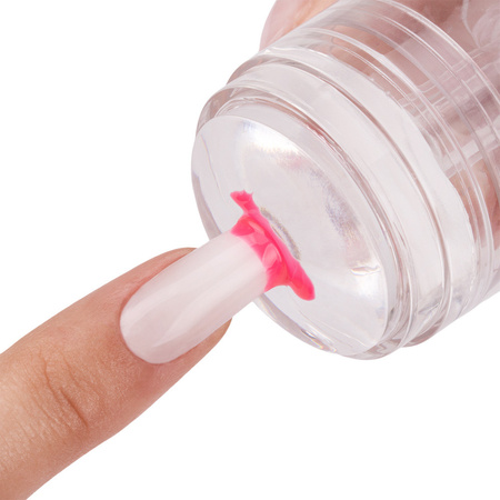 Silikonstempel für Molly Nails-Plättchen mit einstellbarer Mustergröße und Abstreifer