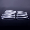 Tips in a box, ballerina shape, clear model 6, 11 sizes, 500 pieces