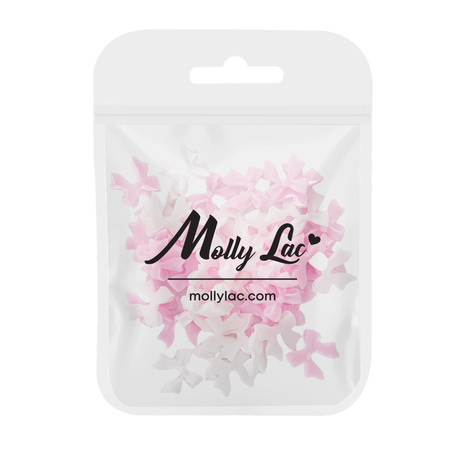 Adornos para uñas: lazos 3D MollyLac, 50 unidades
