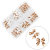 Box with 3D bow decorations Molly Nails leopard print 45 pieces