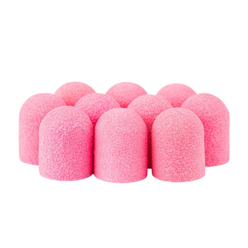 13 mm pedicure caps, 150 grit, 10 pieces, Fabric Podo AlleMed, Pink
