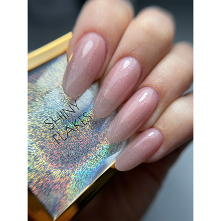 HEMA/Di-HEMA Free nail builder gel with tea tree oil MollyLac HerbaLine Shiny Flakes by Gosia Kruś 5g