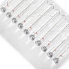 Set of diamond ball cutters, 5 mm, red, delicate, 10 pcs