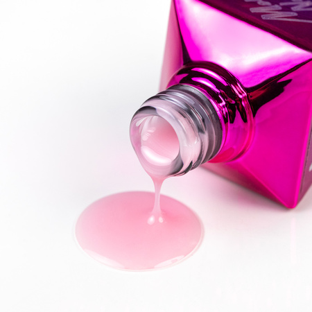 Top Milky MollyNails, esmalte lechoso sin necesidad de limpiar, Milky Pink, sin HEMA ni Di-HEMA, 10 g