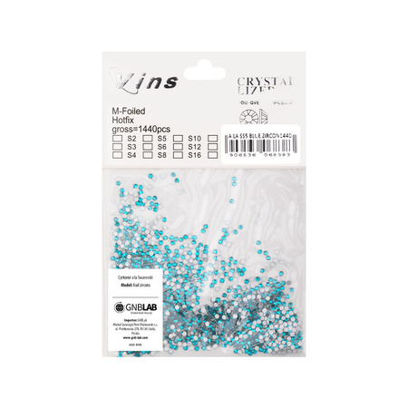 Скляні стрази для нігтів SS5 Blue Zircon, приблизно 1440 шт. в упаковці
