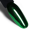 Polvere per decorazioni sulle unghie con effetto specchio MollyLac Glass Effect Green n. 9