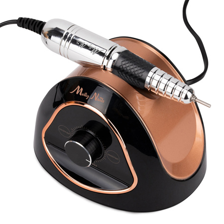 Frezarka do paznokci 68W Molly Nails do manicure pedicure czarno-złota M15 45 000 obrotów