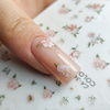 Self-adhesive nail stickers with flowers and inscriptions CA-362