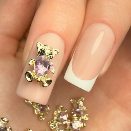 Molly Nails 3D teddy bear nail decorations No. 4, 10 pcs