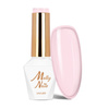 Esmalte híbrido Molly Nails French Manicure Candy Pink sin HEMA ni Di-HEMA, 8 g, n.º 136