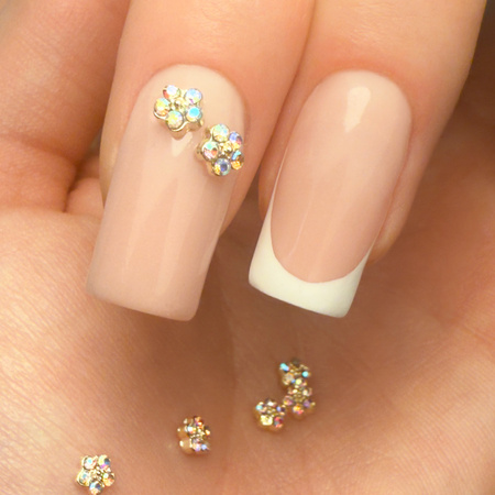 Decorazioni per unghie con fiori 3D Molly Nails K1119, 10 pezzi