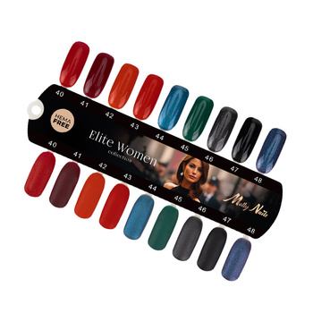 Molly Nails Elite Women gloss and matte template, 9 colors