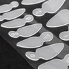 Lot de 12 moules en silicone « Dual Form » pour manucure française MollyLac, forme amande