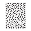 Autocollants pour ongles fins, fleurs, SWA17, noirs