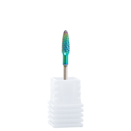 Professional cobalt-tungsten rainbow bur, Middle flame F 3/32" No. 7