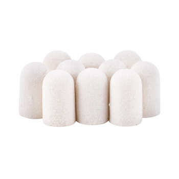 Pedicure caps 7 mm, 240 grit, 10 pcs, ABS Podo AlleMed, White