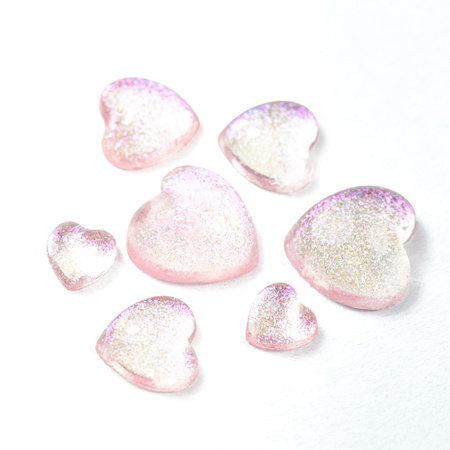 Decorazioni per unghie a forma di cuore 3D Molly Nails n. 2, 40 pezzi