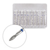 Set di frese diamantate a goccia GD0204D M blu, medie, 10 pezzi