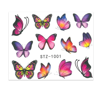 Butterfly Water Nail Stickers STZ-1001
