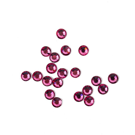 SS10 Fuchsia Glass Nail Rhinestones, approx. 1,440 pieces per pack