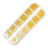Confezione di decorazioni in rilievo Molly Nails, oro, 1000 pezzi