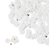 Nageldekoration: Acrylblumen + Molly Nails-Kügelchen, weiß, 150 Stück