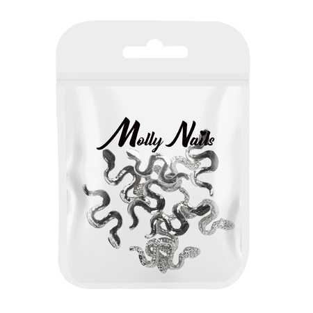 Decorazioni per unghie serpenti 3D Molly Nails SZ-154, 10 pezzi