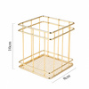 Support de rangement pour pinceaux, doré, n° 4