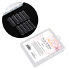 Plantillas superiores de doble túnel de longitud XL para la extensión de uñas Molly Nails, forma cuadrada, YQ-4, 120 unidades