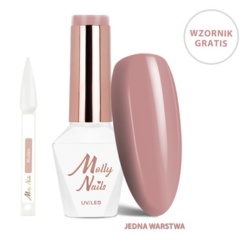Vernis hybride LED/UV Gel Polish The Trend Edit n° 308 Vintage Rose MollyNails sans HEMA/Di-HEMA 8 g + nuancier « Nudes » OFFERT