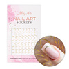 Self-adhesive nail stickers/ French/ French smile line 48 pcs gold STZ-CS169 MollyNails