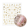 Molly Nails TH-1456 self-adhesive Christmas gold nail stickers