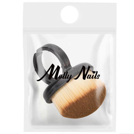 Щіточка для видалення пилу Molly Nails, чорна