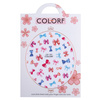 Thin self-adhesive nail stickers with bows CA-141