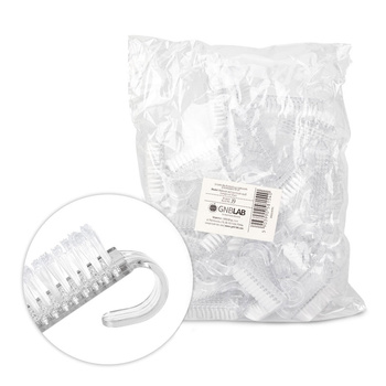 Small transparent manicure and dust brush, 50 pcs