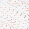Self-adhesive nail stickers/ French/ French smile line 48 pcs rose golden STZ-CS169