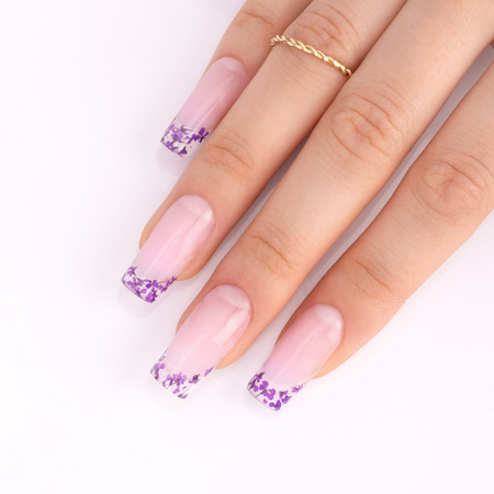 Dried flowers for nail art MollyLac Purple 5 pcs